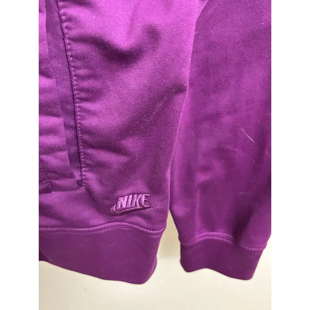 Nike sportswear girls full zip up jacket size M plum purple Athletic